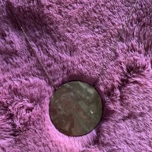 Anthropologie Gold Large Medallion necklace